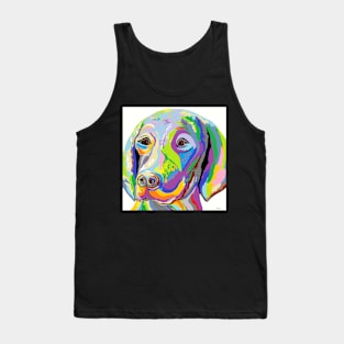 Colorful Weimaraner Tank Top